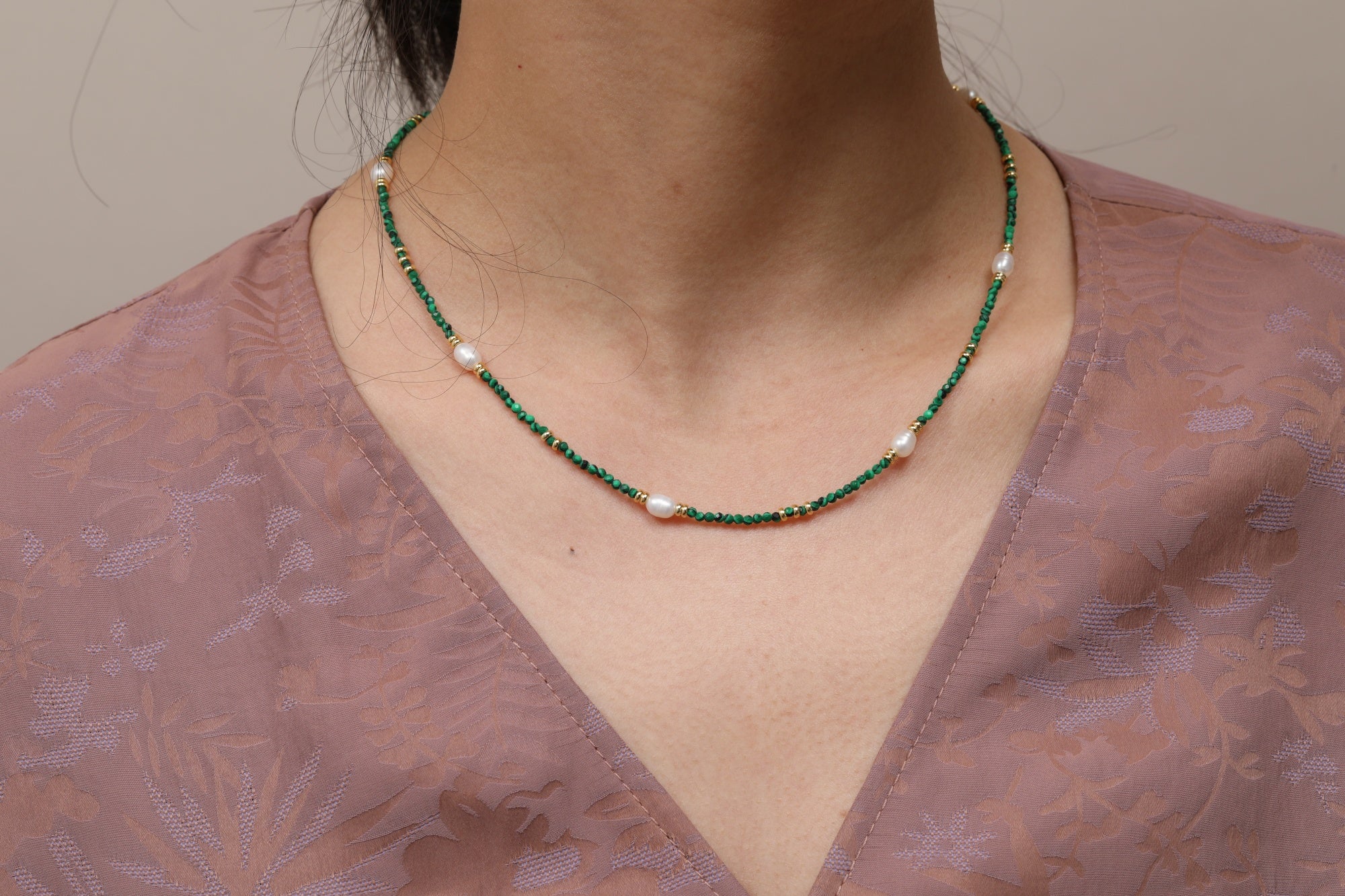 Collana di perle turchesi lunghe Xiao Qing